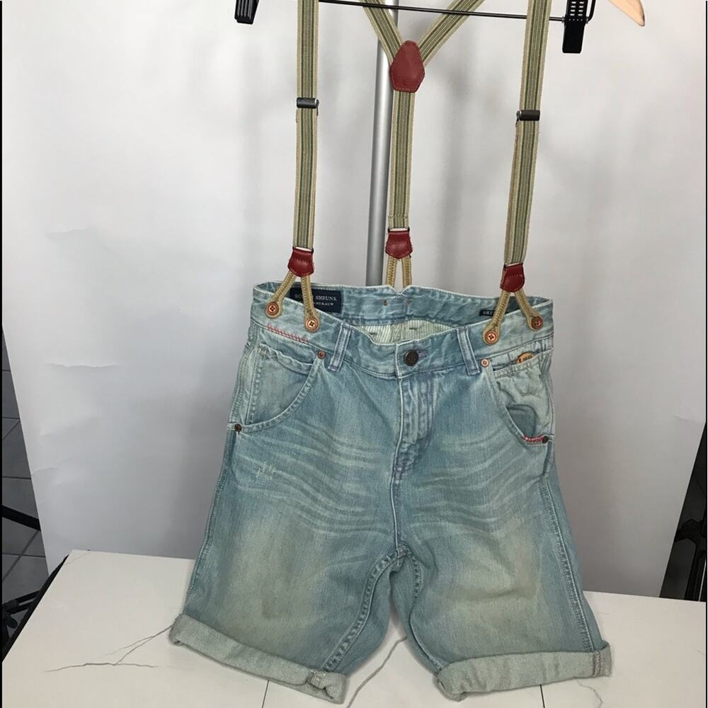 Scotch SHRUNK Suspenders jean shorts